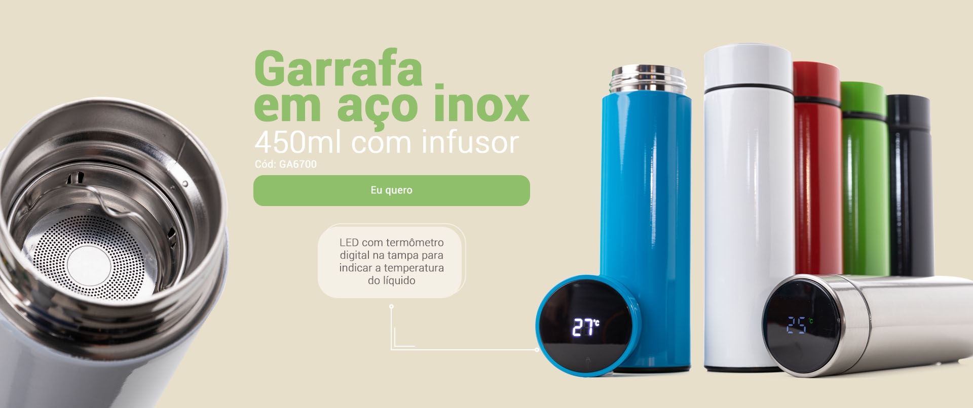 Garrafa inox 
